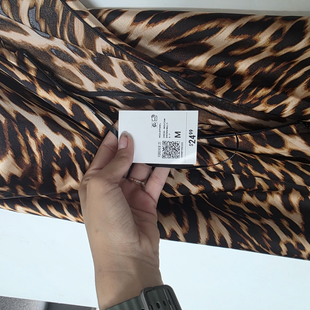 Forever 21 Brown and Black Bodycon Dress